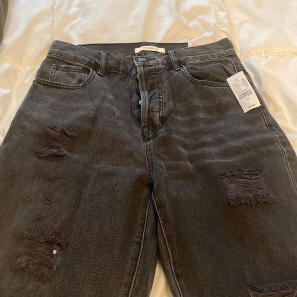 PacSun Denim - Pacsun distressed straight leg black jeans